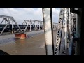 15707 Amrapali Exp crossing Ghaghra bridge &amp; Xing With 15070 Badshahnagar- Gorakhpur  Intercity Exp