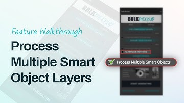 How to Process Multiple Smart Object Layers in Bulk Mockup (Feature Walkthrough)