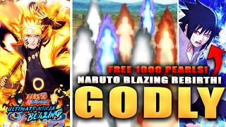 *NEW* 7 STAR NARUTO & SASUKE GODLY SUMMONS! FREE 1000 PEARLS & FIRST LOOK! (Naruto Blazing Rebirth) screenshot 1