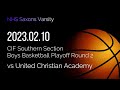 20230210 nhs saxons varsity vs united christian academy