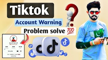 tiktok account warning problem solve 2022 ✅☑️ || how to fix account warning on tiktok 💯☑️ || Tiktok
