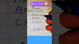 😎Only For Genius 🤠#logic #logic #math🤪