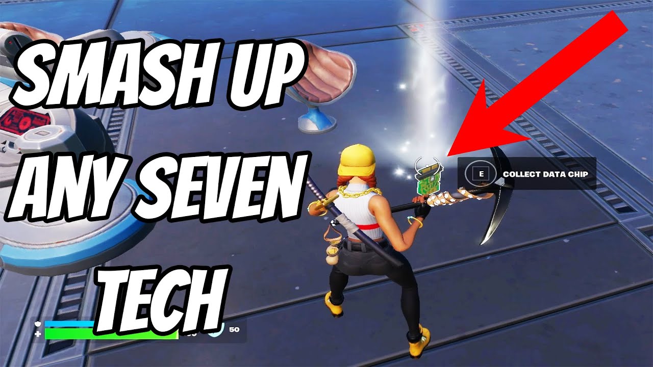 How to Smash up any Seven tech you can find - Fortnite - YouTube