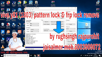 vivo y81 1803 pattern & frp unlock without data loss