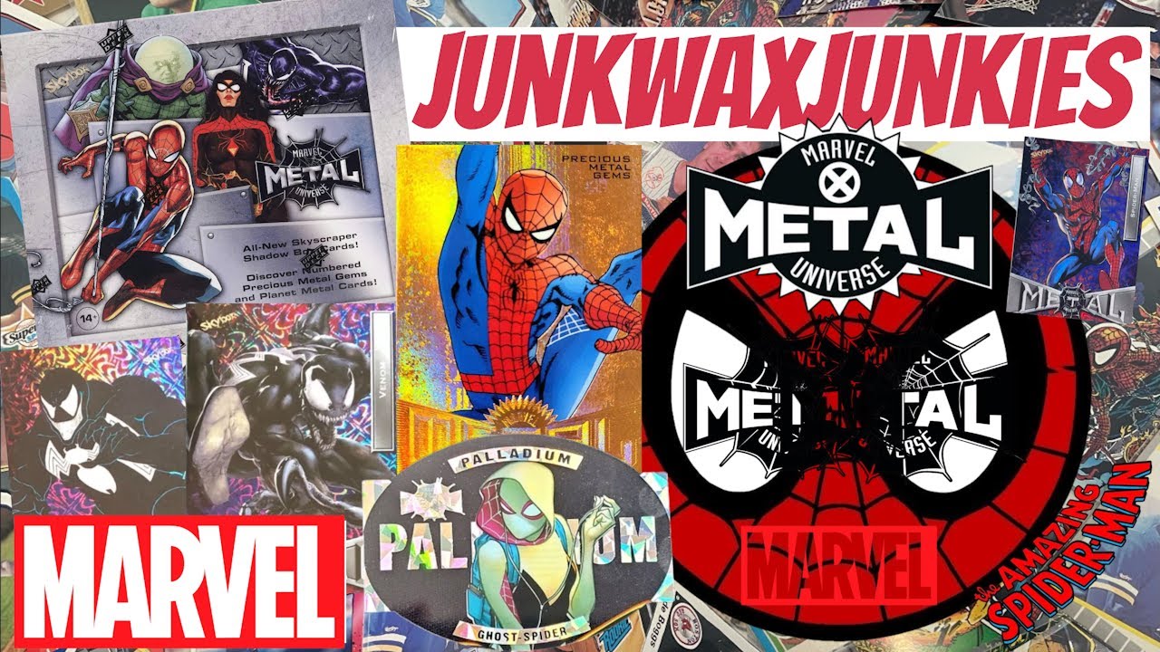 Marvel 2023 Skybox Metal Universe Spiderman box break Hunting PMG Spiderman Palladium & Planet Metal