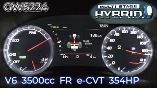 (2018y)  Crown 3.5Hybrid  , acceleration test.(Japan specification) TOYOTA GWS224 V6 3.5L  354HP.