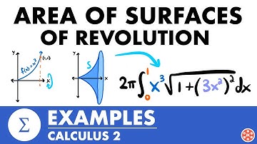 Area of Surfaces of Revolution Examples | Calculus 2 - JK Math