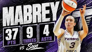 Marina Mabrey 37 pts 9 threes 4 asts vs Sun 2026 Season