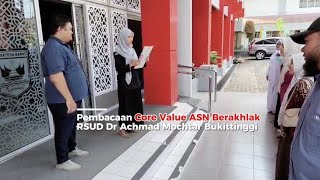 Pembacaan Core Value ASN Berakhlak di RSAM