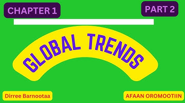 Global trends freshman course chapter 1 part 2 AFAAN OROMOOTIIN