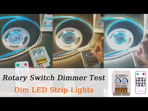 Rotary Switch Dimmer Test - How to Dim LED Strip Lights? - superlightingled