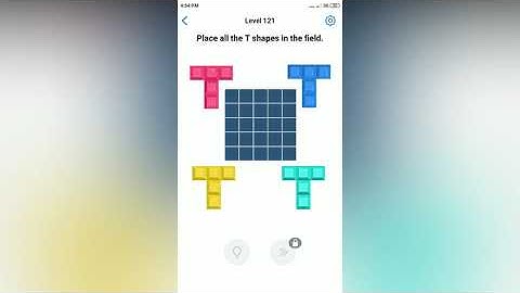 Easy Game - Place all the T shapes in the field - Level 121 solution