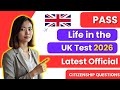 Pass Life in the UK Test 2026 ✅ | 30 Latest Official Citizenship Questions (First Time)