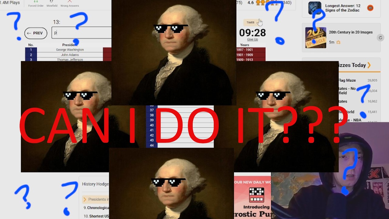 Minnesotan Memorizes all the Presidents ( IN ORDER ! ! !)