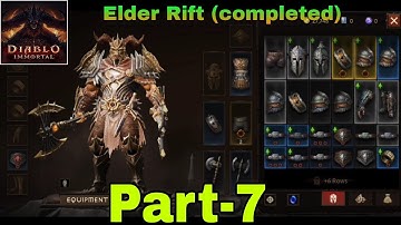 Diablo Immortal android gameplay Walkthrough Part - 7 | Elder Rift (Completed) @PGYT