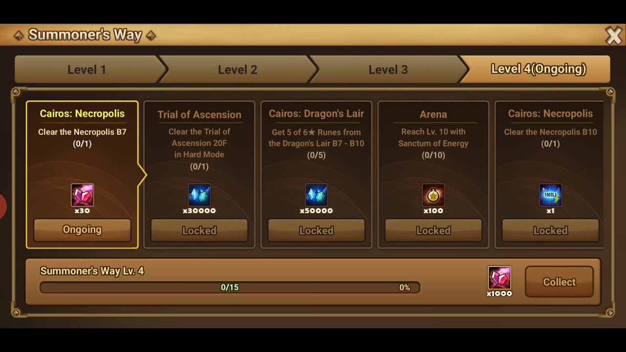LEVEL 4 Summoner's War Quest YouTube