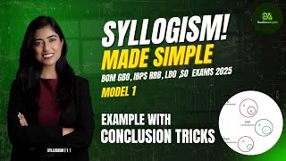 Syllogism Made Simple | Model 1 Example with Conclusion Tricks | BOM GBO, IBPS RRB, LBO  Exams 2025