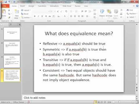 Java Object Equivalence