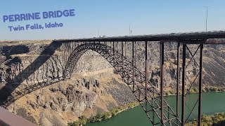 Perrine Bridge in Twin Falls , Idaho.  1,500 feet long and 486 feet above the Snake River!