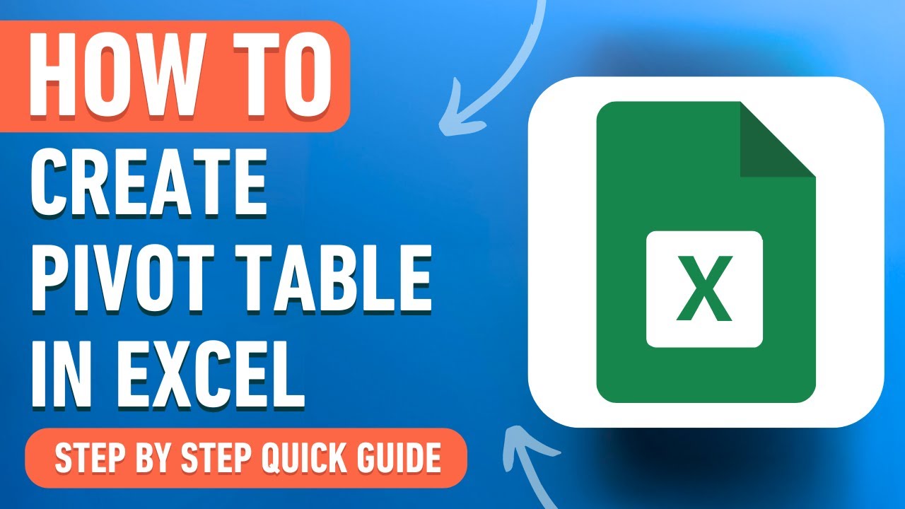 How to Create a Pivot Table in Excel (Easy Tutorial) - YouTube
