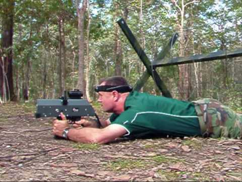 Doing a Leopard Crawl under Barbed Wire Battlefiel...