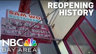 Chinatown's Sam Wo restaurant reopens in San Francisco
