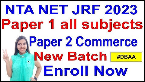 NET JRF | Paper 1 and Commerce New Batch for 2023 | Navdeep Kaur