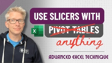 Excel Slicers ZONDER Draaitabellen? De truc met de losgekoppelde tabel