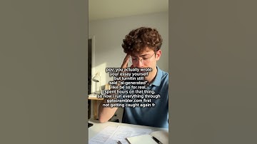 turnitin said “ai-written” but i literally wrote it myself 😭 gptscrambler.com