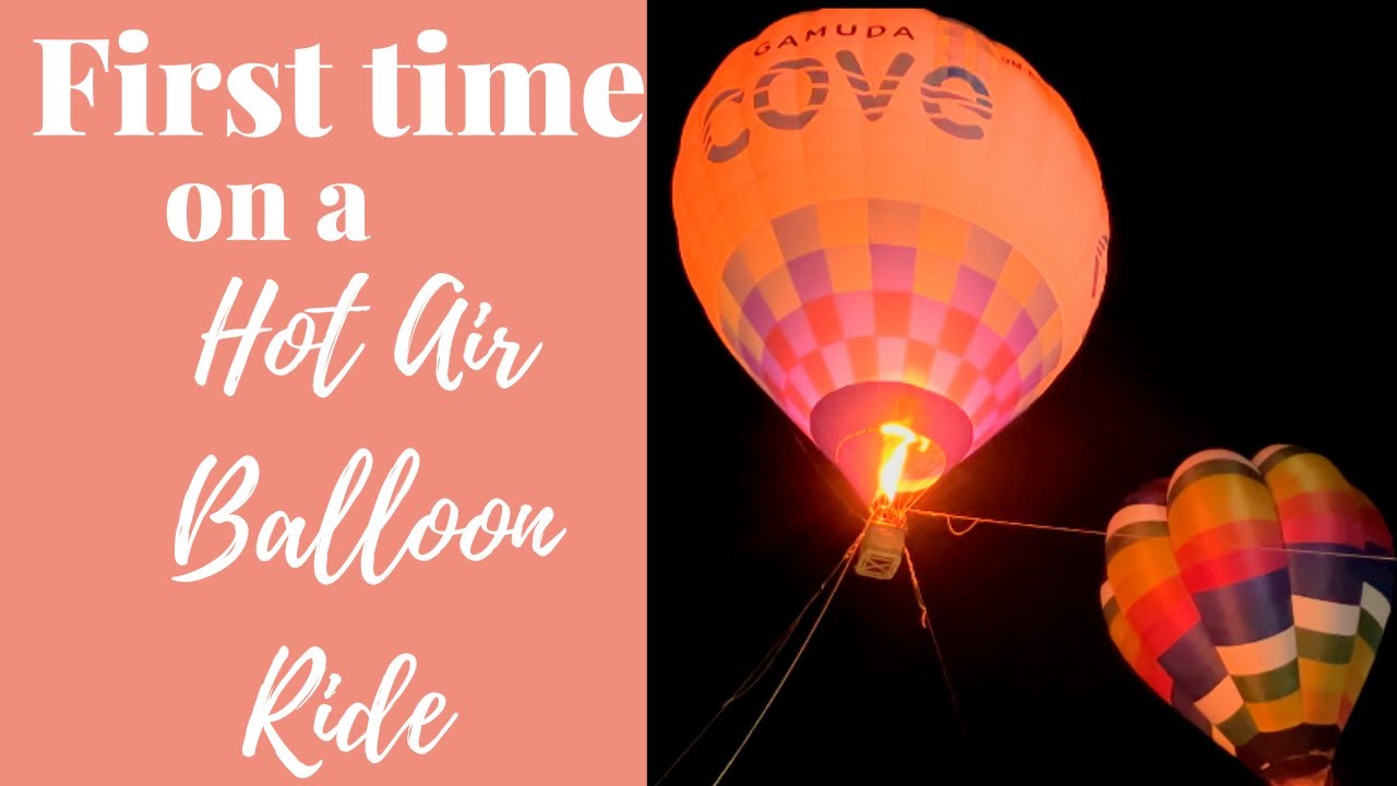 Hot Air Balloon Ride At Gamuda Cove Frosty Wonderland Event. - YouTube