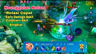 Solusi Menang Di Rank‼️Tutorial Gameplay Nolan Mudah Dan Simpel -Mobiile Legends