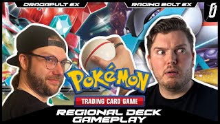 Thats Not a Pokémon! | Pokémon Regional Decklist Gameplay
The guys are playing Brents FAVORITE TCG today, Pokémon! Instead of doing starter decks, they decided to try out some top tier decks from a recent regional tournament. Will top tier decks make them look like top tier players? No... but should be fun to watch!
Intro: 00:00
Game 1: 04:28
Game 2: 32:57
Outro: 58:32
Makani Trans Dragapult - https://limitlesstcg.com/decks/list/17424
Christian Labellas Raging Bolt - https://limitlesstcg.com/decks/list/17423
Credits:
Edited by Brent Kruscke
Produced by Jacob Stokes
Music by retKHAAAN
Graphics & Titles by Brent Kruscke
#pokémon #tcg #gameplay #tabletop Thats Not a Pokémon! | Pokémon Regional Decklist Gameplay