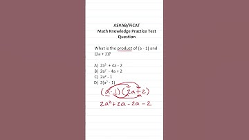 ASVAB/PiCAT Math Knowledge Practice Test Q: Multiplying Polynomials  #acetheasvab with #grammarhero