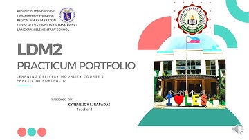 LDM2 Practicum Portfolio for Teachers