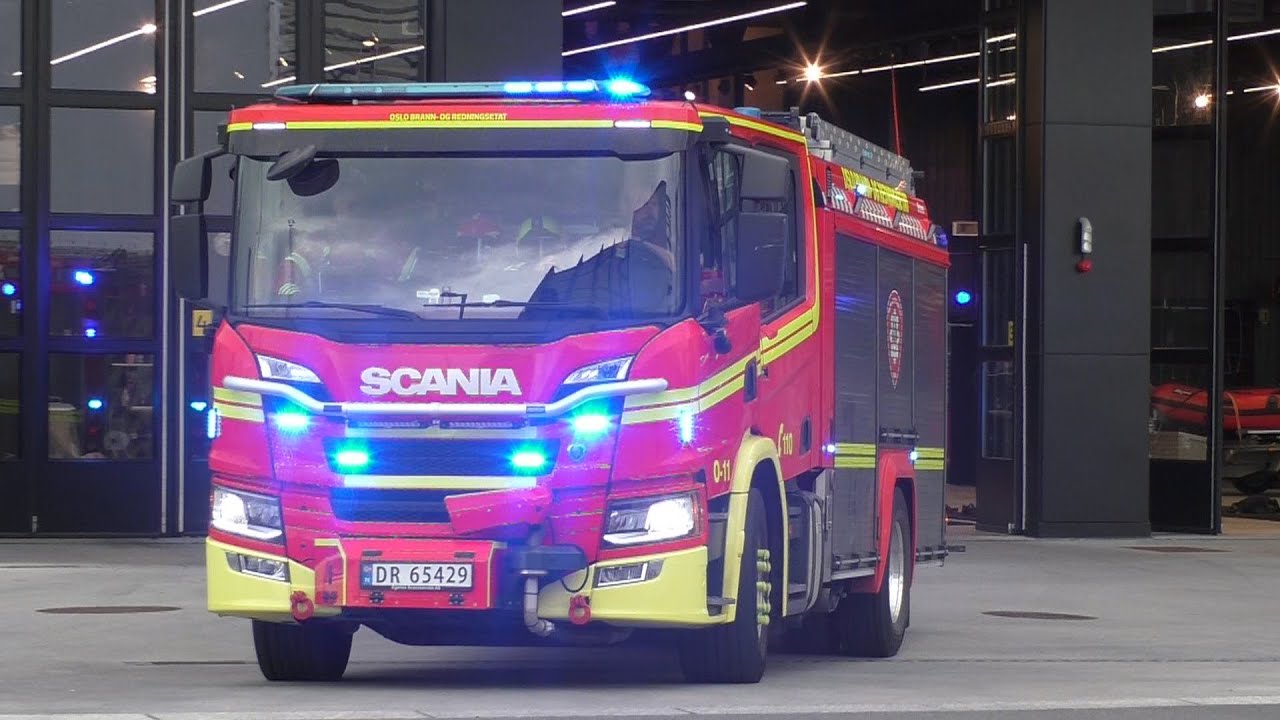 (NORWAY) Fire brigade, Police and Ambulance responding to different calls in Oslo!
