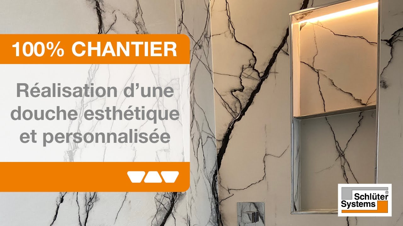 Réalisation d'une douche esthétique et personnalisée