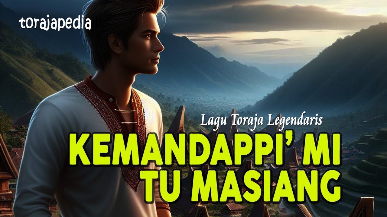 KEMANDAPPI’ MI TU MASIANG (Lirik) | Lagu Toraja Legendaris | Tempo Dulu