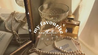 ✧ free aesthetic + trending fonts | my favourite fonts | free fonts | dreamyesthetic ꒰⑅ᵕ༚ᵕ꒱˖♡ screenshot 3