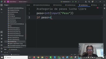 Categorías de peso en Lucha Libre Pycharm Python Programación CYR 2ESO IES Monterroso