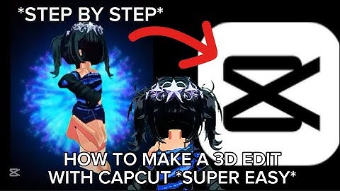 3D roblox edit tutorial capcut  *SUPER EASY TUTORIAL*