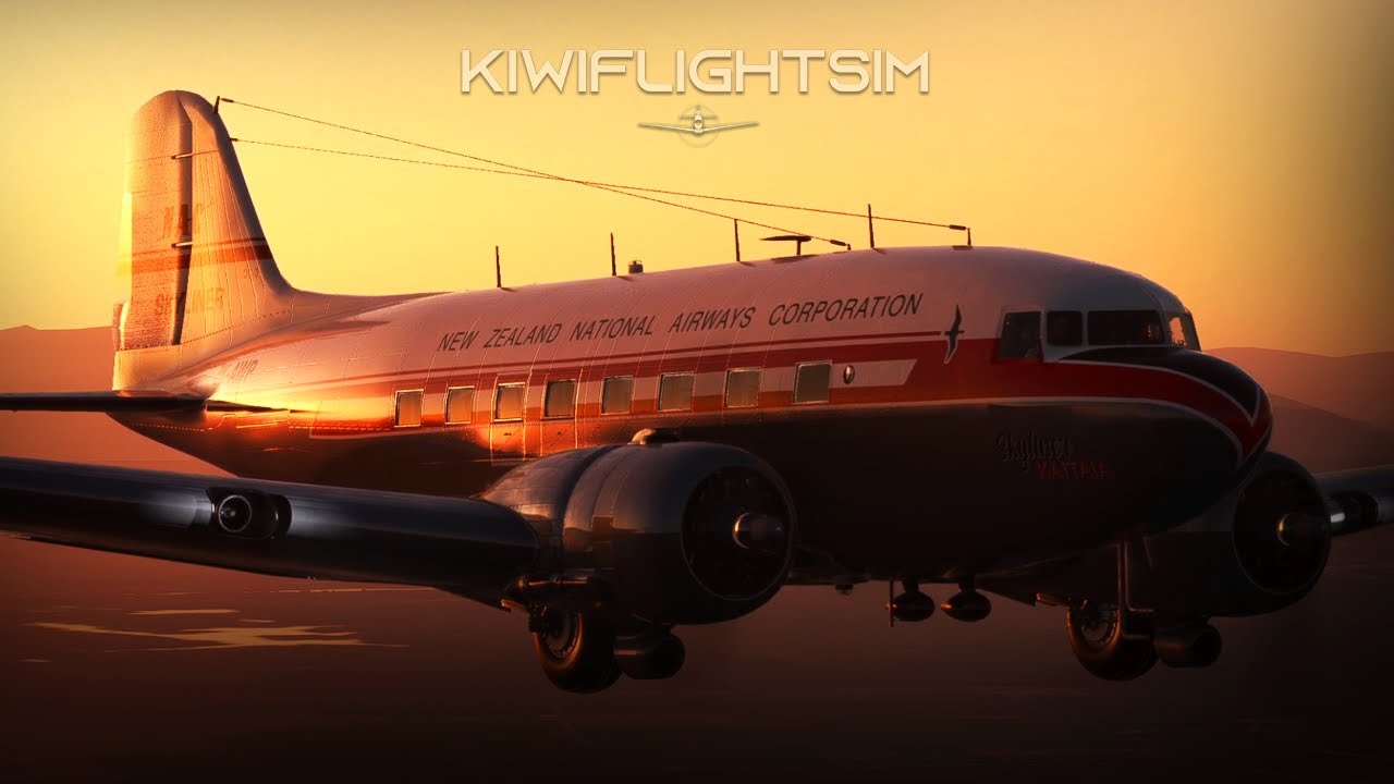 National Airways Corporation Dakota | KiwiFlightSim Film | Microsoft Flight Simulator 2020