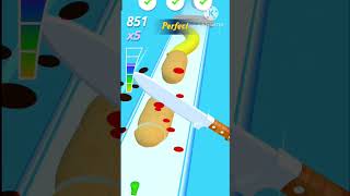 fruit 🍌🍓 knife 🔪 cutting |fruit cutting game| #shorts #fruitcuttinggame #game screenshot 2