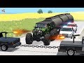 Beamng Drive - Police Chase Machine Gun vs Bandits #5