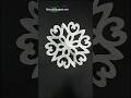How to make snowflake ❄️ 161 📄 paper craft #shorts #viralshort #snowflakes #reels #papercraft #diy