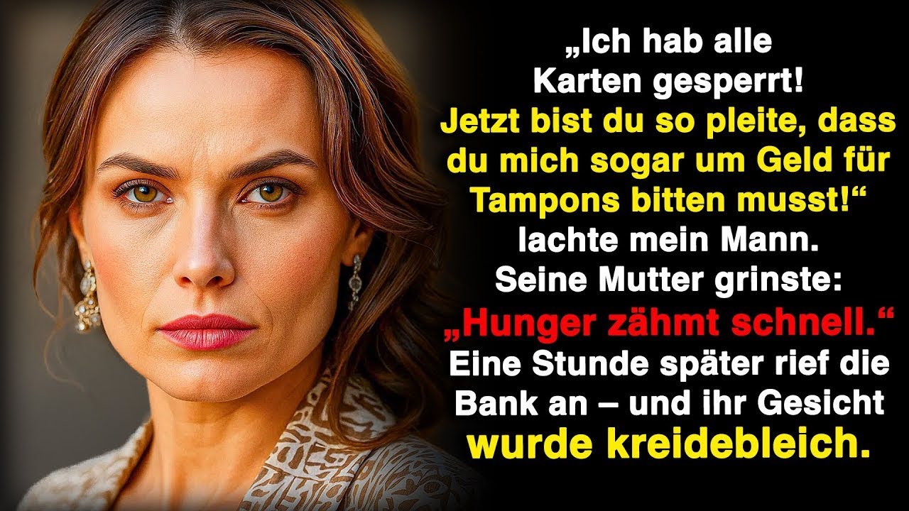 Mein Mann sagte: „Du wirst mich sogar um Geld für deine Tampons anbetteln müssen!“