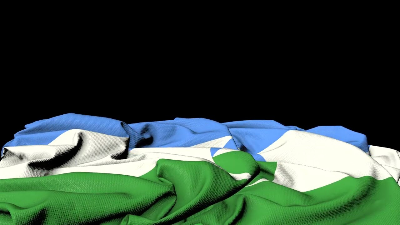 🚩Kabardino Balkarian Republic Flag Laying Flat | GREEN SCREEN & CHROMA MATTE🚩