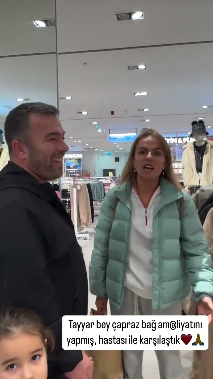 Tayyar bey çapraz bağ ameliyatını yapmış.hastası ile karşılaştık ❤️?