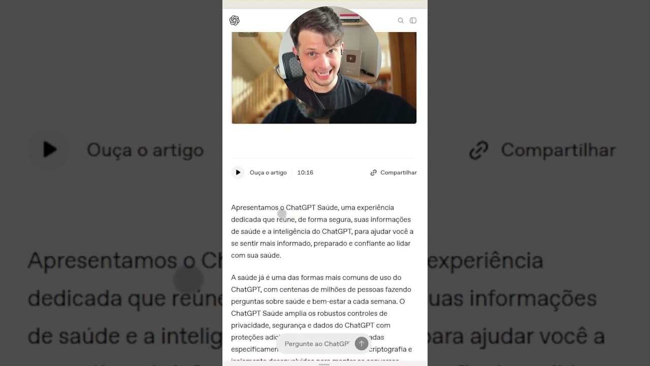 ChatGPT agora entra na área da saúde