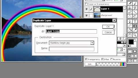 Hướng dẫn làm cầu vồng bằng Photoshop