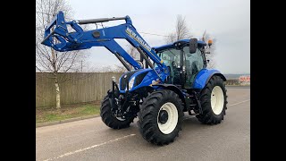 New Holland T6.180 tractor walk around video screenshot 4